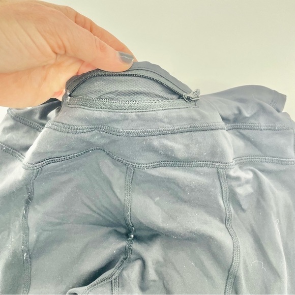 Lululemon Run Off Route Mid Rise Crop 21" Black Fast and Free crop Yoga pants 4 - Picture 9 of 12